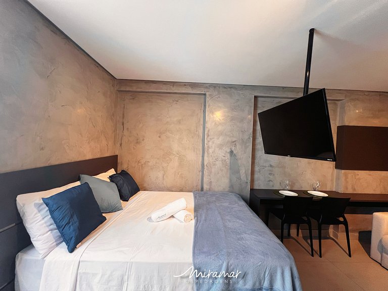 Flat p/ 4 Próximo a Praia no Ozean-Miramar