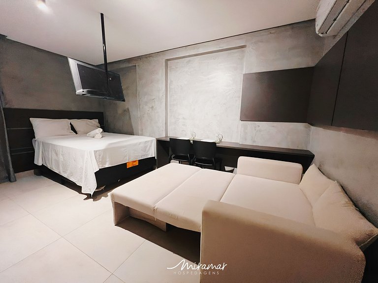 Flat p/ 4 Próximo a Praia no Ozean-Miramar