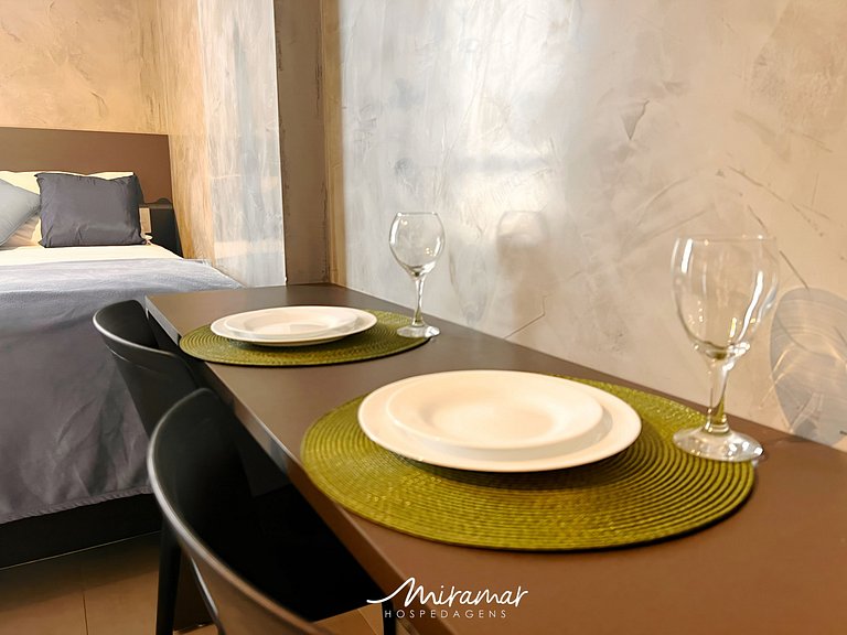 Flat p/ 4 Próximo a Praia no Ozean-Miramar