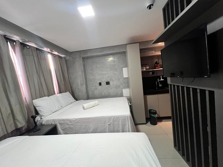 Flat com 2 Camas de Casal no Get One-Miramar