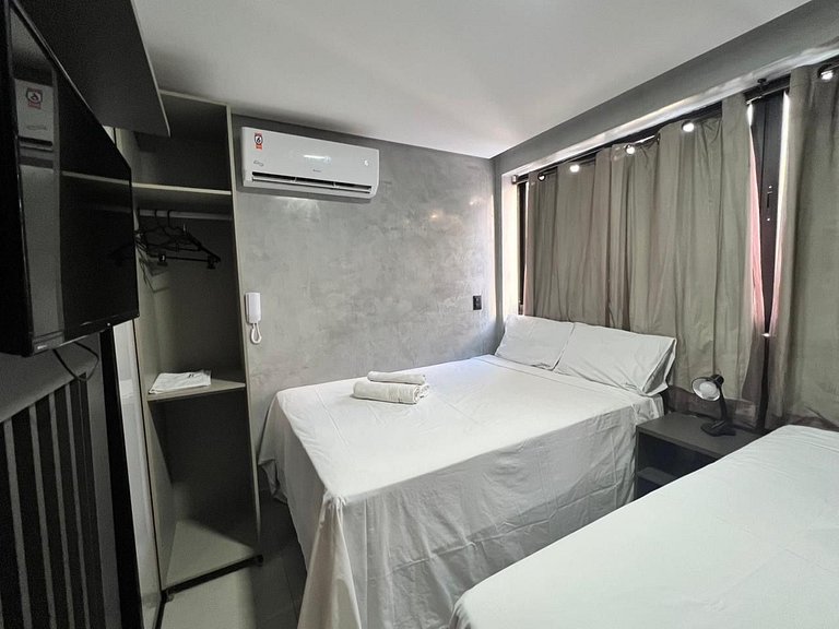 Flat com 2 Camas de Casal no Get One-Miramar