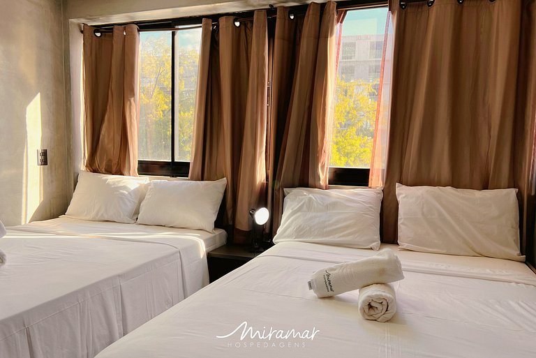 Flat com 2 Camas de Casal no Get One-Miramar