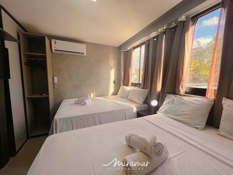 Flat com 2 Camas de Casal no Get One-Miramar