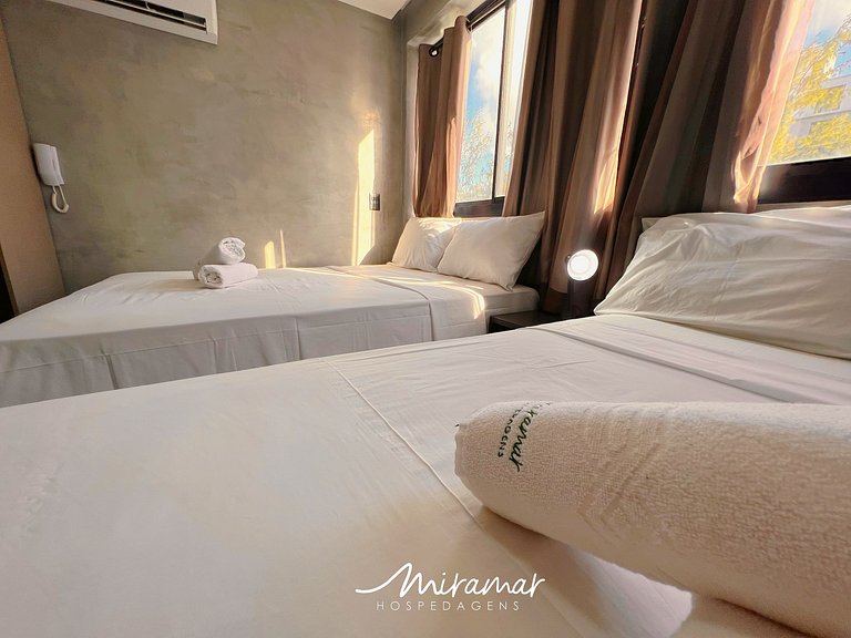 Flat com 2 Camas de Casal no Get One-Miramar