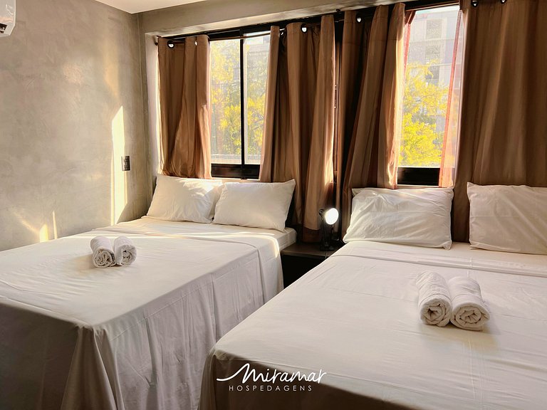 Flat com 2 Camas de Casal no Get One-Miramar