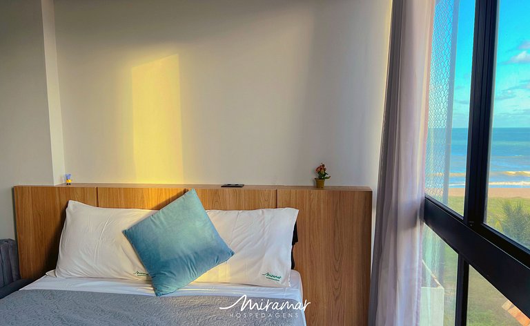 Flat p/ 3 pessoas Vista Mar Lateral - Miramar