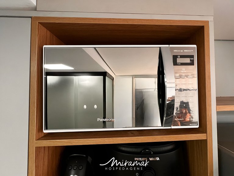 Flat p/ 3 pessoas Vista Mar Lateral - Miramar