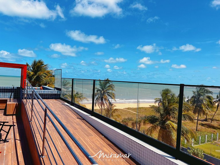 Maravilhoso flat vista mar no Altamare