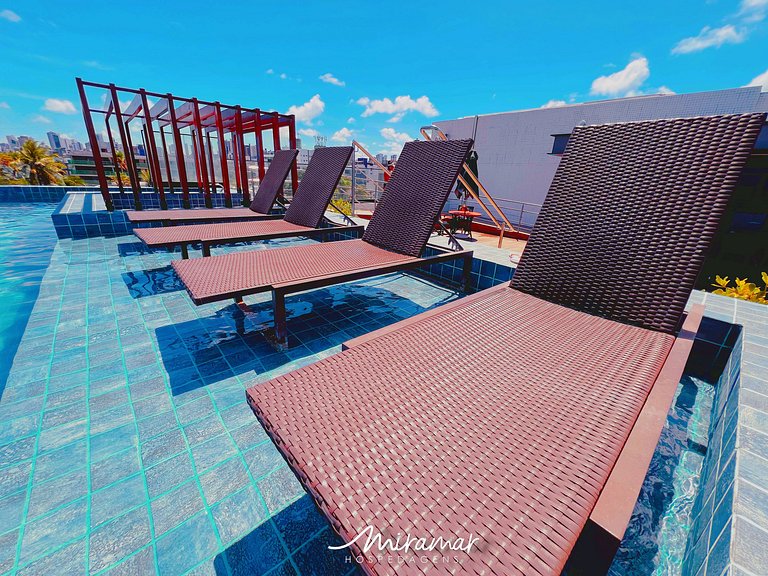 Apart. c/Varanda 2 quartos Jardim Oceania-Miramar