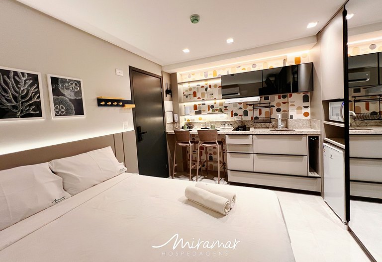 Flat p/ 3 no Stay Jardim Oceania-Miramar