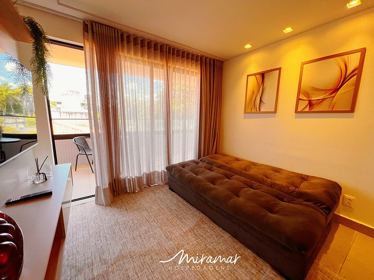Apart. c/Varanda 2 quartos Jardim Oceania - MH