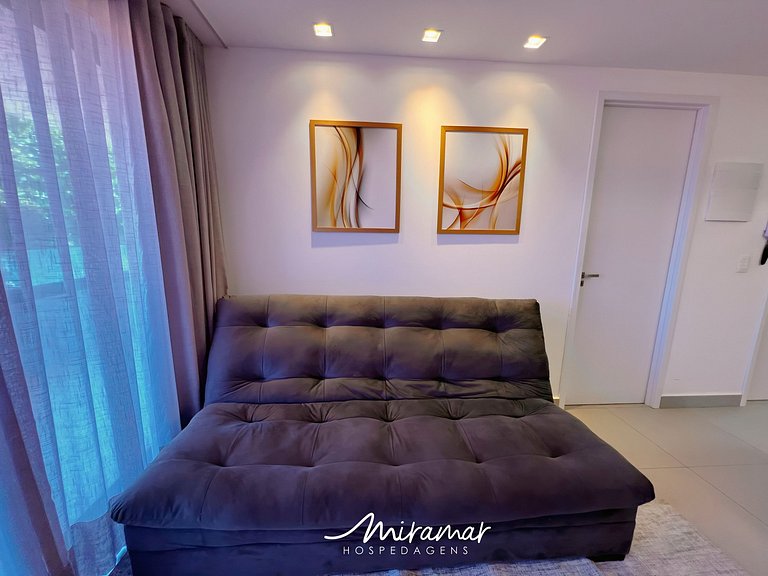 Apart. c/Varanda 2 quartos Jardim Oceania-Miramar