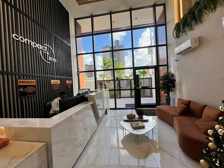 Flat Moderno p/ 3 pessoas em Tambauzinho