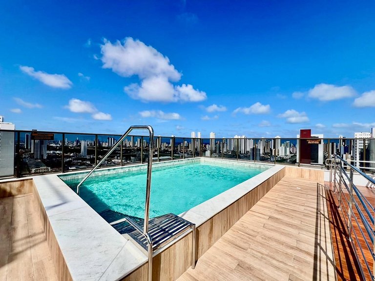 Flat Moderno p/ 4 pessoas em Tambauzinho