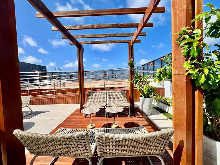 Flat Moderno p/ 4 pessoas em Tambauzinho