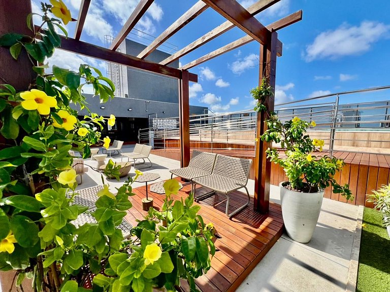 Flat Moderno p/ 4 pessoas em Tambauzinho