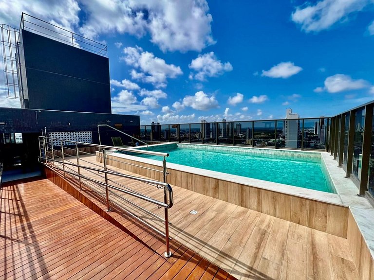 Flat Moderno p/ 4 pessoas em Tambauzinho