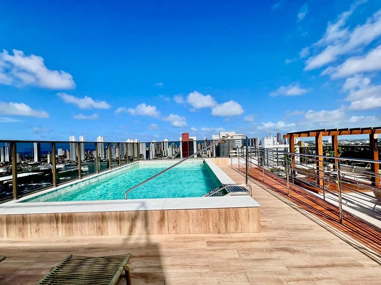 Flat Moderno p/ 4 pessoas em Tambauzinho