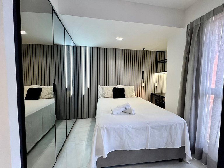 Flat Moderno p/ 3 pessoas em Tambauzinho