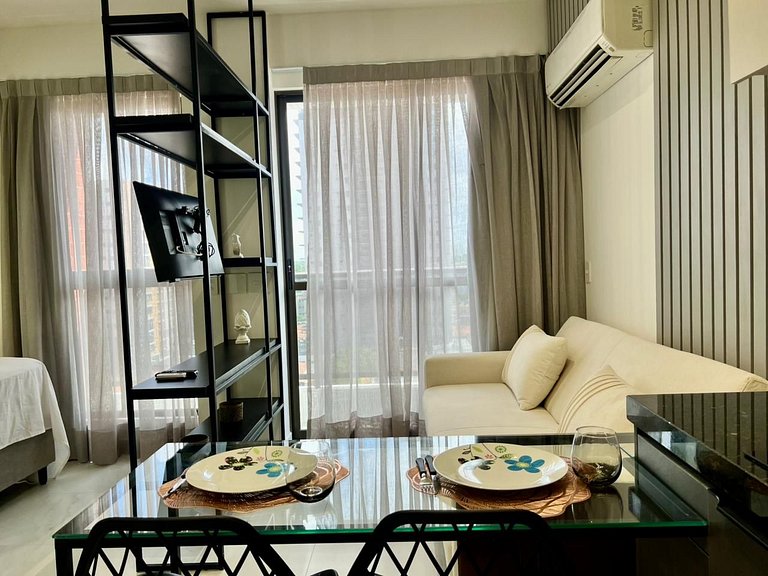 Flat Moderno p/ 4 pessoas em Tambauzinho