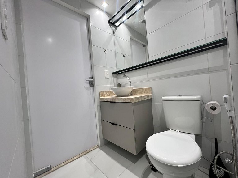 Flat Moderno p/ 3 pessoas em Tambauzinho