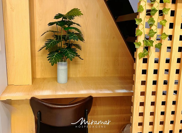 Flat c/ Banheira na Varanda -Miramar Hospedagens