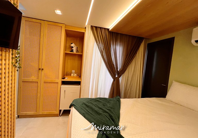 Flat c/ Banheira na Varanda -Miramar Hospedagens