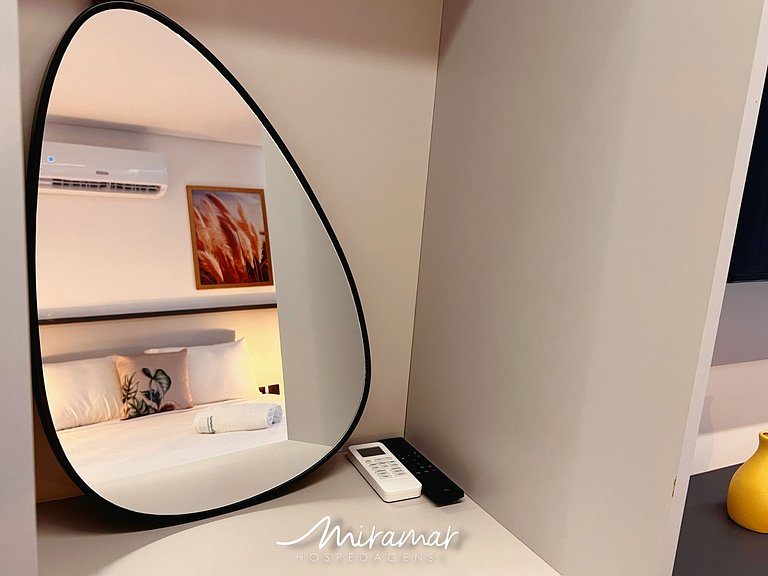 Flat c/Terraço p/ 2 pessoas Alta Marine-Miramar