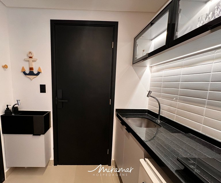 Flat c/Terraço p/ 2 pessoas Alta Marine-Miramar