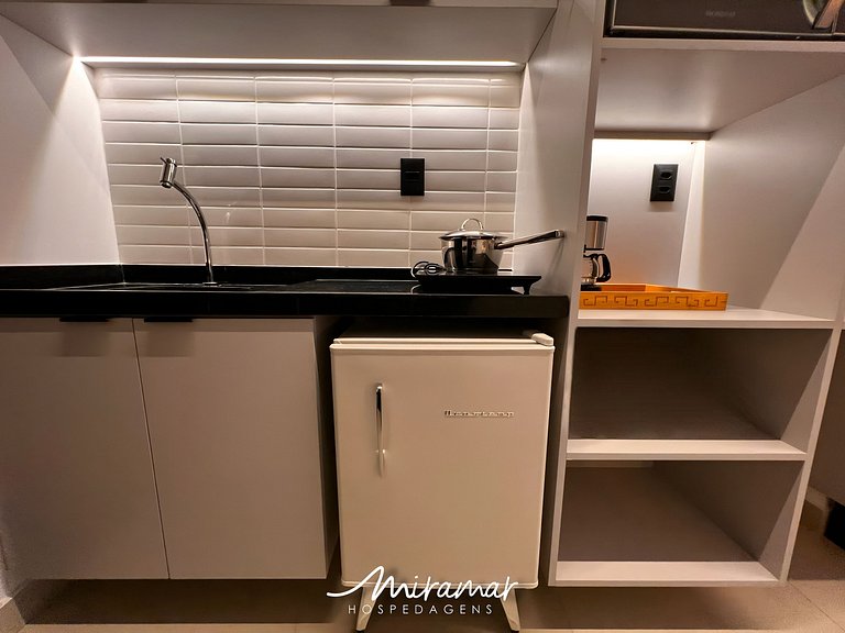 Flat c/Terraço p/ 2 pessoas Alta Marine-Miramar