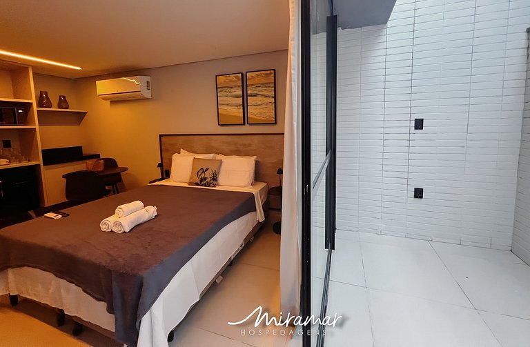 Flat com Terraço Alta Garden- Miramar Hospedagens