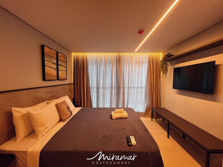 Flat com Terraço Alta Garden- Miramar Hospedagens