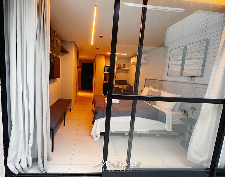 Flat com Terraço Alta Garden- Miramar Hospedagens