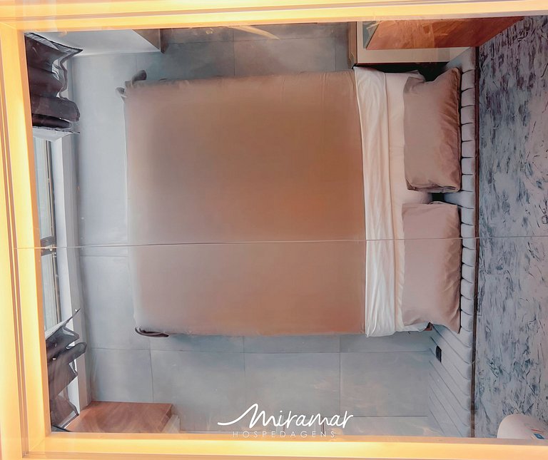 Flat c/Espelho no Teto p/ Casal- Tambaú-By MH