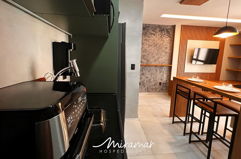 Flat c/Espelho no Teto p/ Casal- Tambaú-By MH