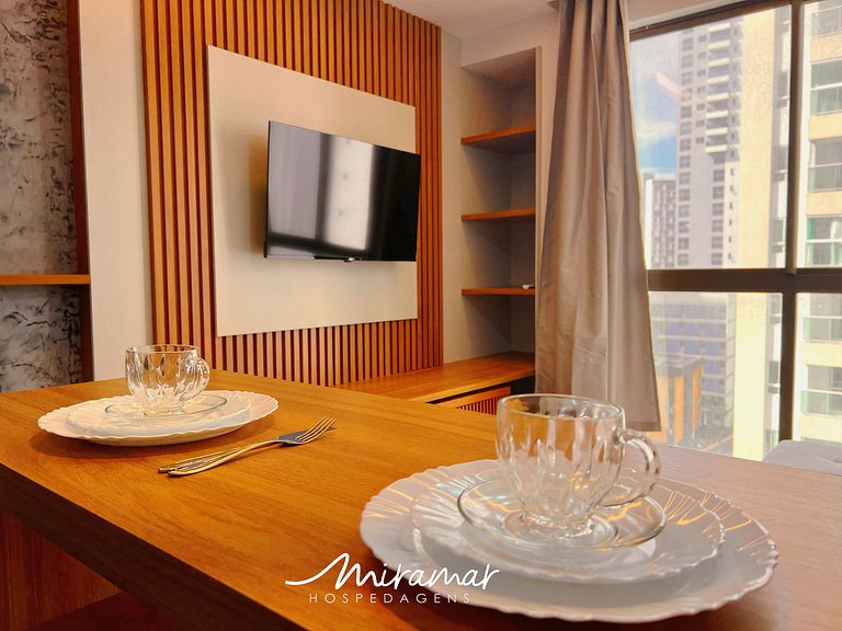 Flat c/Espelho no Teto p/ Casal- Tambaú-By MH