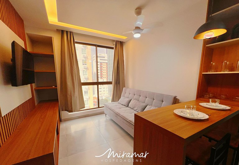 Flat em Tambaú c/Espelho no Teto | By MH