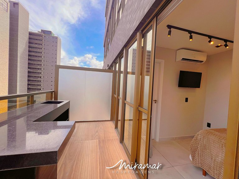 Flat c/ Varanda p/4 pessoas Tambaú-MH