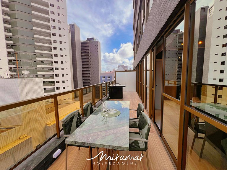 Flat c/ Varanda p/4 pessoas Tambaú-MH