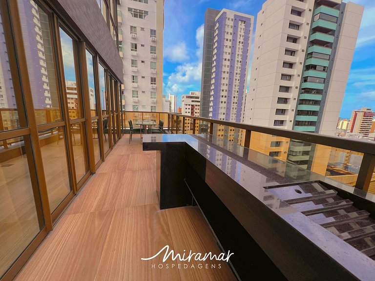 Flat c/ Varanda p/4 pessoas Tambaú-MH