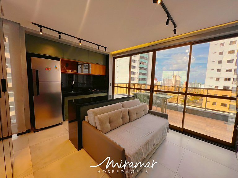 Flat c/ Varanda p/4 pessoas Tambaú-MH