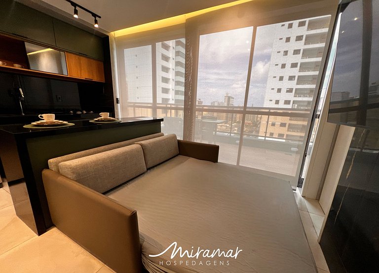 Flat c/ Varanda p/4 pessoas Tambaú-MH