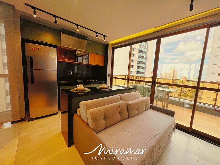 Flat c/ Varanda p/4 pessoas Tambaú-MH