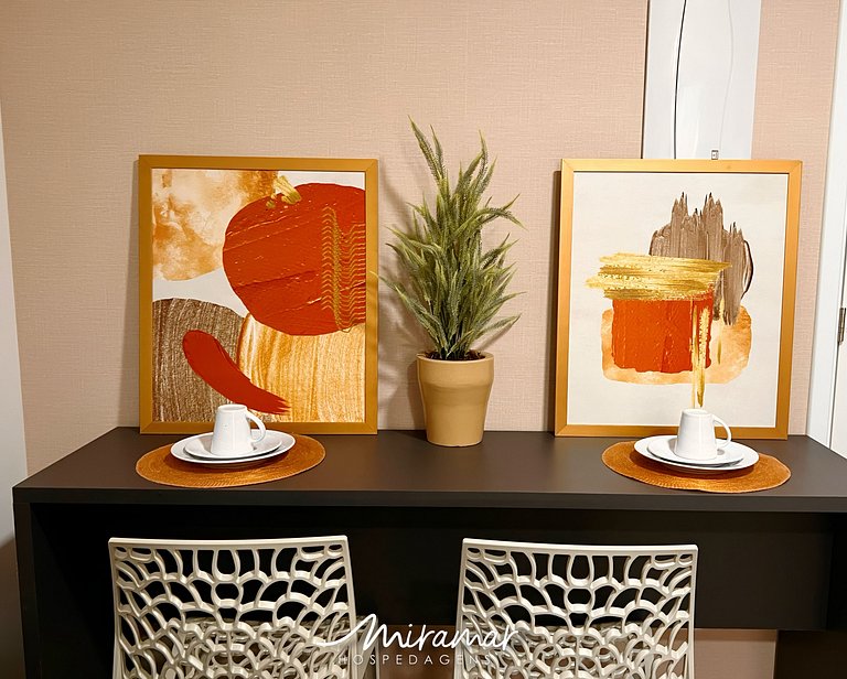 Flat Confortável p/4 no Ozean-Miramar Hospedagens