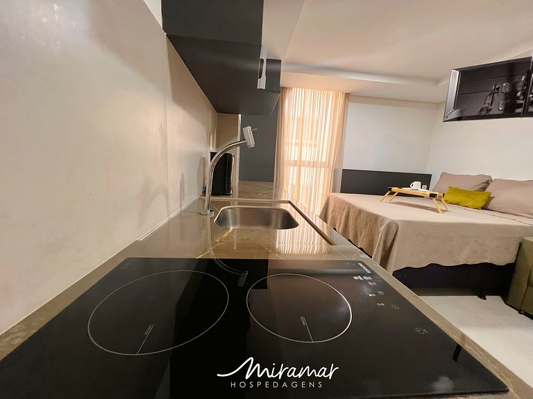 Flat Confortável p/4 no Ozean-Miramar Hospedagens