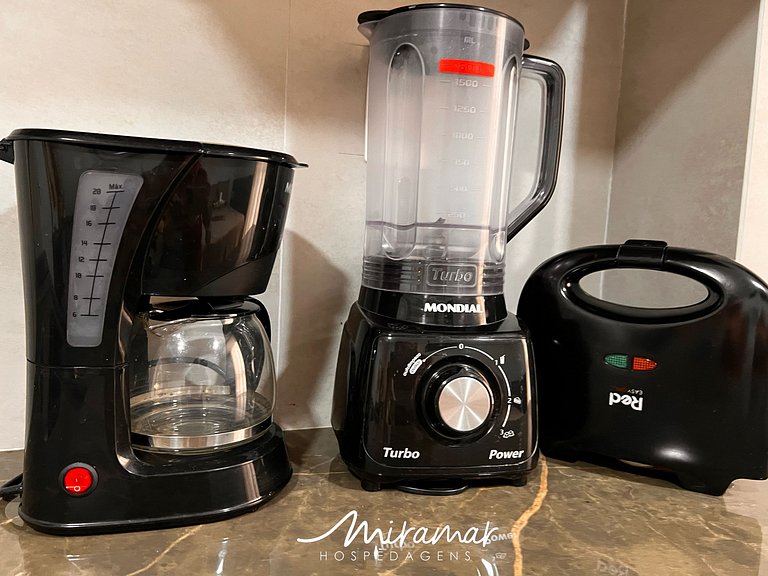 Flat Confortável p/4 no Ozean-Miramar Hospedagens