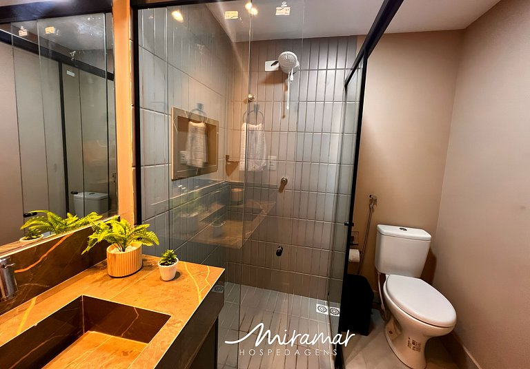 Flat Confortável p/4 no Ozean-Miramar Hospedagens