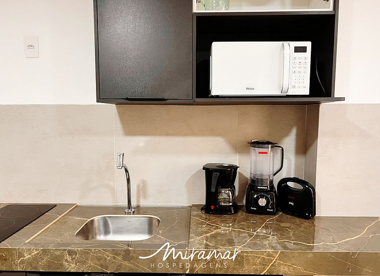 Flat Confortável p/4 no Ozean-Miramar Hospedagens