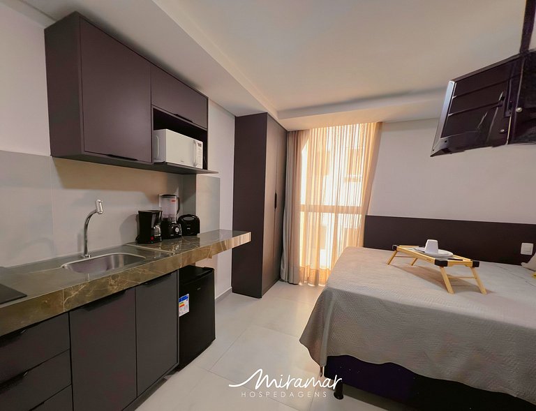 Flat Confortável p/4 no Ozean-Miramar Hospedagens