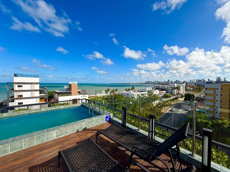 Flat p/ 4 Próximo a Praia no Ozean (MH)